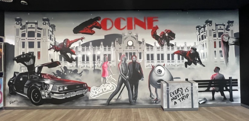 Mural personalizado para empresa Ocine