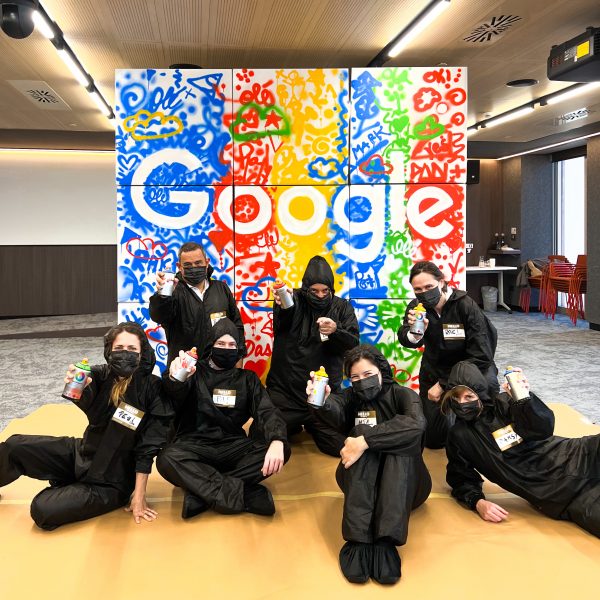 Team Building Mural Art para Google