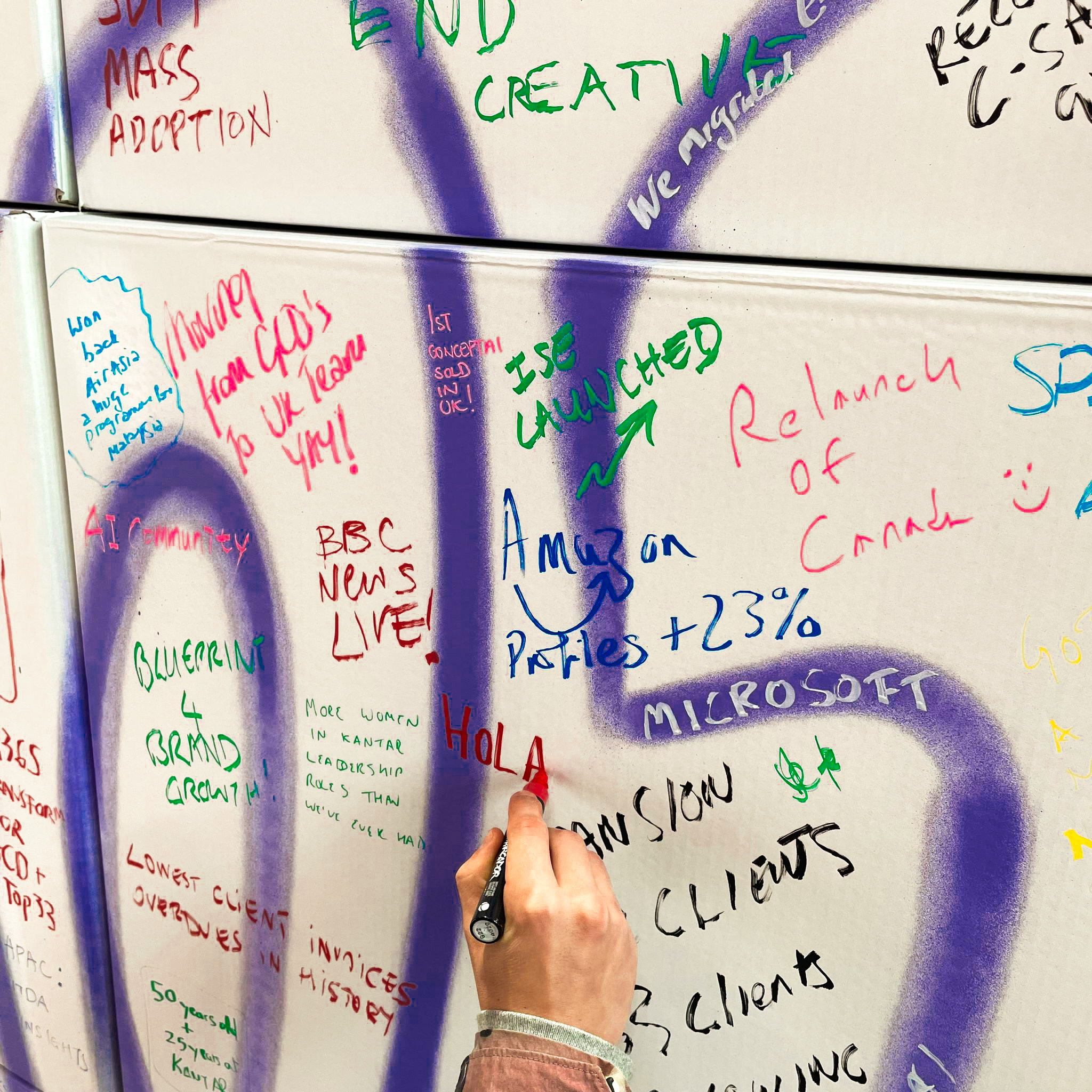 Muro de firmas para eventos y celebraciones