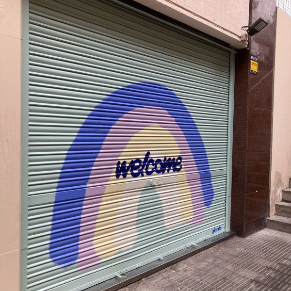 Graffiti en persiana