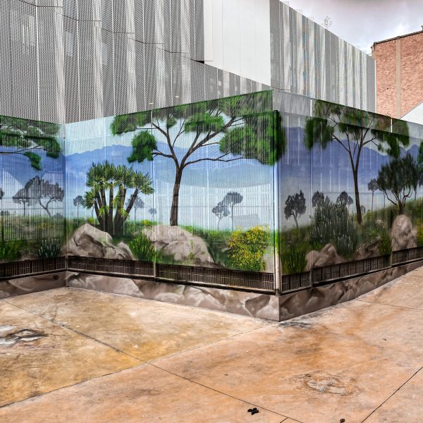 Murales pintados en paredes exteriores