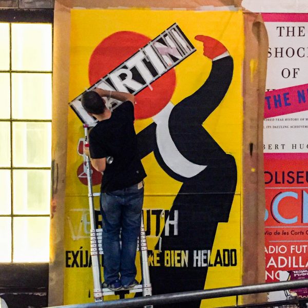 rotulación en evento para martini